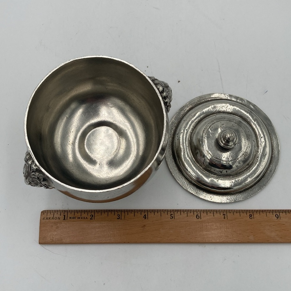 Pewter Goblet with Lid - Picture 4 of 5